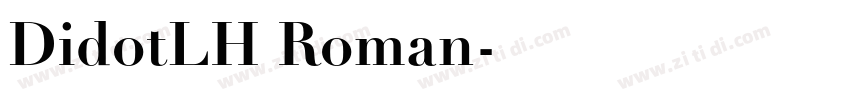 DidotLH Roman字体转换